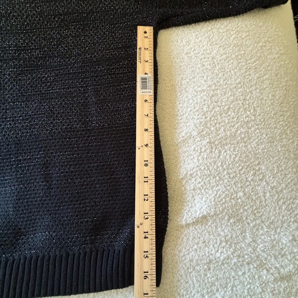 Vintage Karen Scott Black Women’s Blouse Size Large - Picture 2 of 14